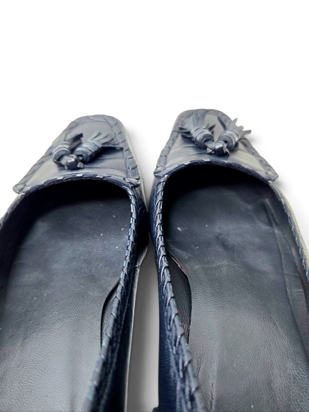 Stuart Weitzman Barclo Navy Pumps. 8M - Picture 9 of 16